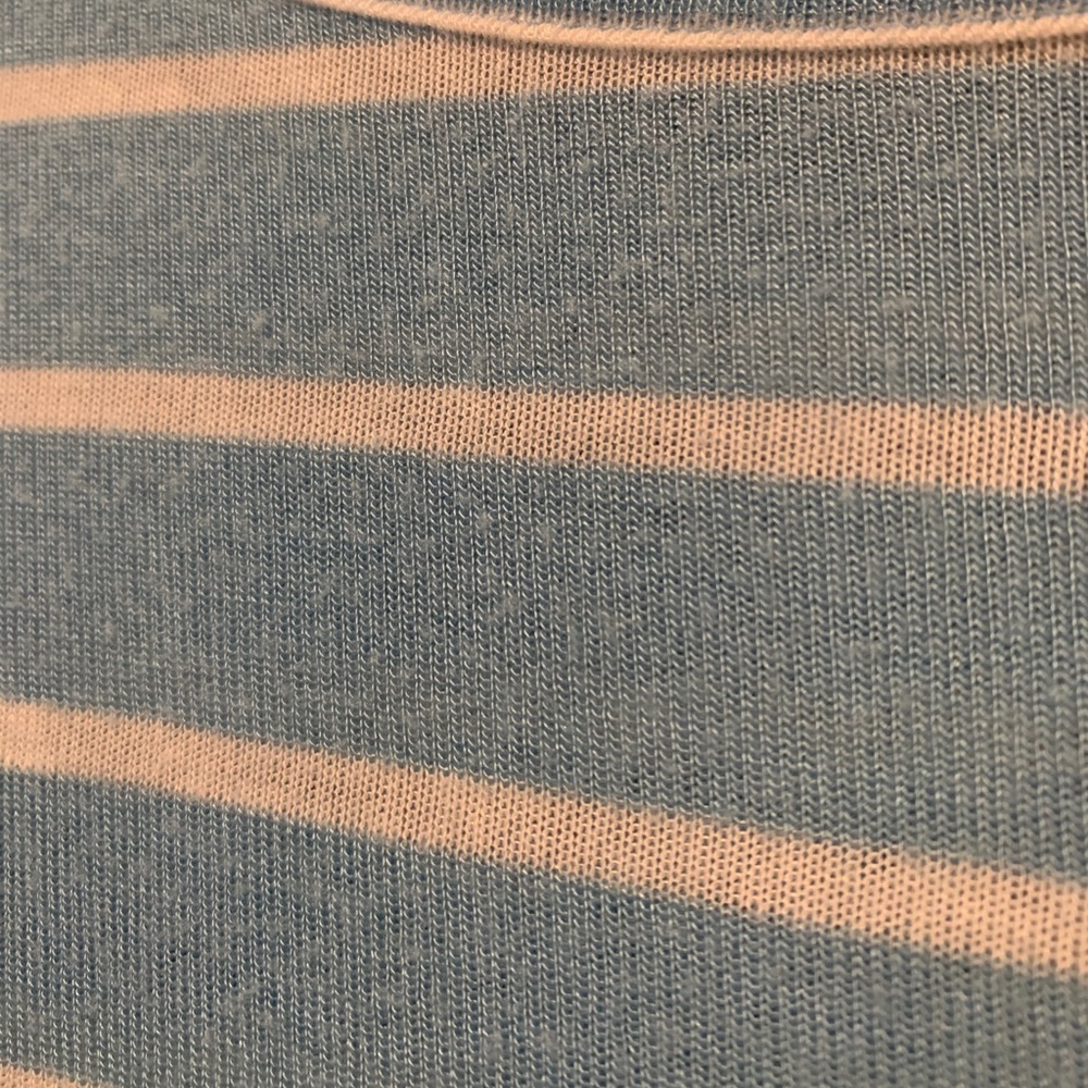 Baby blue and white stripe shirt